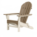 Sedia Adirondack 83 x 80 x 98 cm in HDPE tortora per giardino - schienale inclinato e braccioli